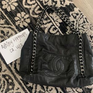 CHANEL East West Modern Chain Shoulder Bag Black